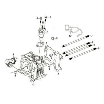 Cylinder Sym Symphony ST 125i LC E5