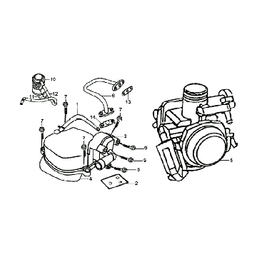 Głowica cylindra Pokrywa gaźnika Sym skrzypce białe WH8018P