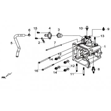 Głowica cylindra KPL. Sym Joymax 300I ABS E3 2014-2016