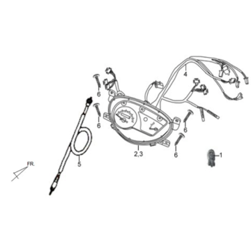 Tablica rozdzielcza/przewód miernika/wiązka przewodów Sym X'PRO 125