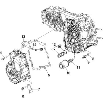 Pokrywa magnetycznego koła zamachowego Vespa GTS 250 czyli 2005-2016 (bez ABS)