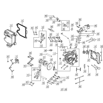 Głowica cylindrów Kymco New Downtown 125I ABS