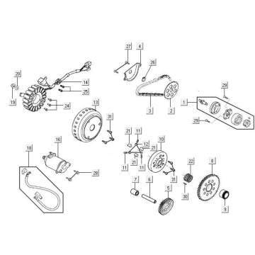 Pompa oleju rozrusznika Kymco New Downtown 125I ABS