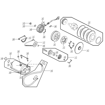 Pompa oleju rozrusznika Kymco Xciting 500R EVO
