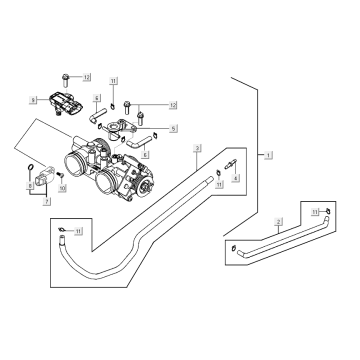 Korpus przepustnicy Kymco AK550i