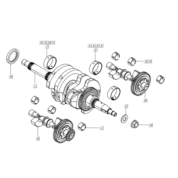 Wał korbowy Kymco AK550i