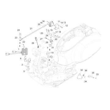 ECU - regulator napięcia GTS 125 IE