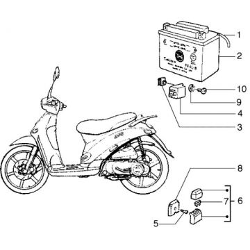 Bateria Piaggio Liberty 2-suwowa do 2005
