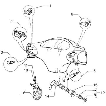 Części elektryczne 2 Piaggio Liberty 4-suwowy do 2005
