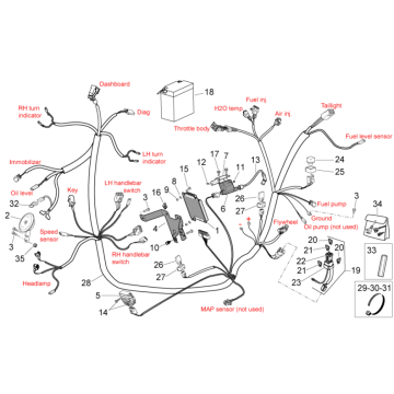 System elektroenergetyczny I Aprilia SR 50 H2O ie+carb 2004-2009
