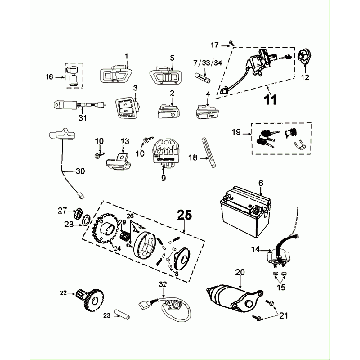 Sekcja elektryczna Peugeot Tweet Evo Euro4