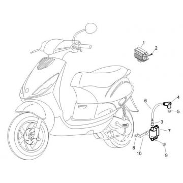 Części elektryczne Piaggio Zip 2000 2-suwowy AC