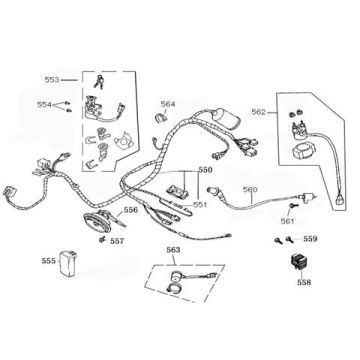 Części elektryczne AGM Joy czarne