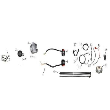 Części elektryczne China Jet Ten 4 suwowy