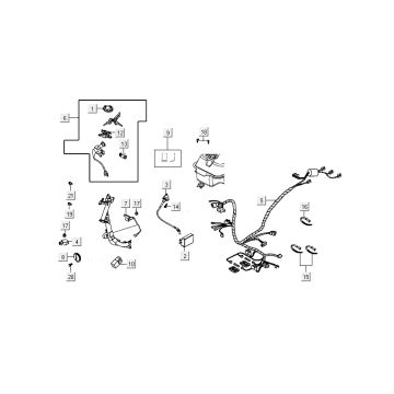 Części elektryczne Kymco Carry 4-suwowy biały