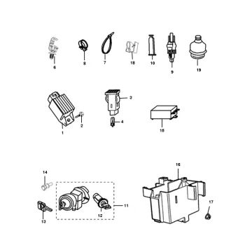 Części elektryczne Peugeot Ludix jeden 2-suwowy