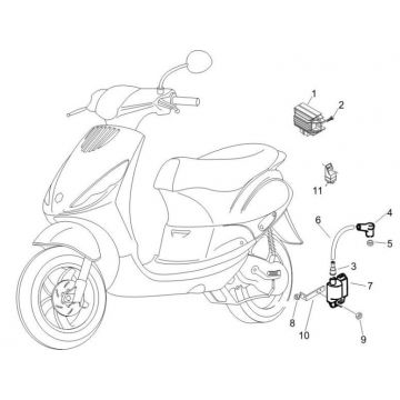 Części elektryczne Piaggio Zip 2000 4-suwowy AC