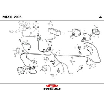 Części elektryczne Rieju MRX P-up czarny 2008 2-suwowy