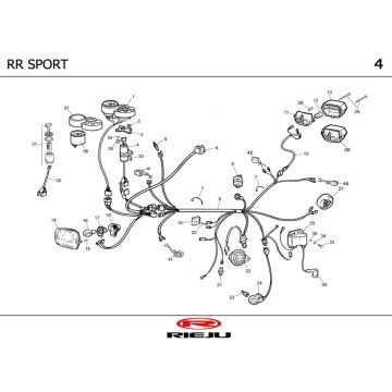 Części elektryczne Rieju RR sport czarny 2004 2-suwowy