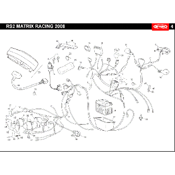 Części elektryczne Rieju Rs2 racing czarny 2010 2-suwowy