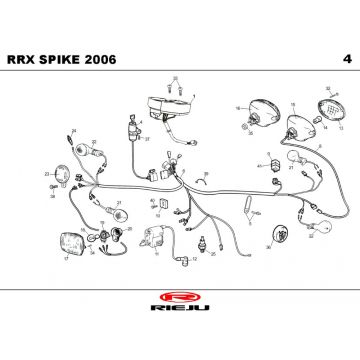 Części elektryczne Rieju Spike-x pomarańczowy 2008 2-suwowy