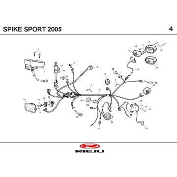 Części elektryczne Rieju Spike niebieski 2005 2-suwowy