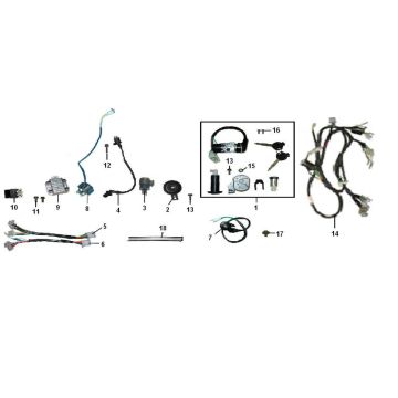 Części elektryczne Senzo RiValuX S 4-suwowy