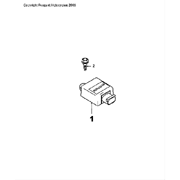 Elektroniczny Ged Peugeot Speedfight 4 LC czarny/niebieski