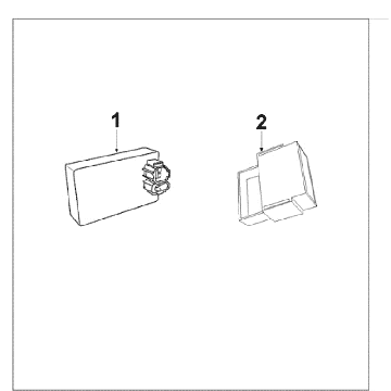 Sekcja Elektroniczna Peugeot Speedfight 3 4-suwowy Czerwony