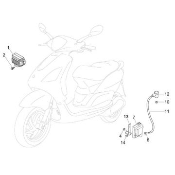 Części elektryczne Piaggio Fly 4-suwowy