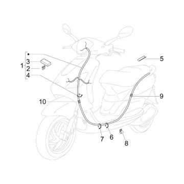 Piaggio Fly 4-suwowa wiązka przewodów