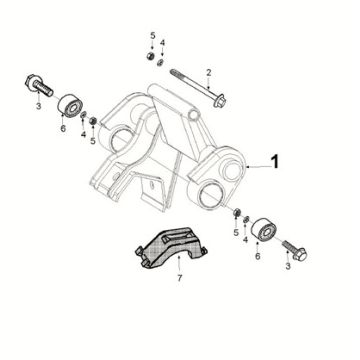 Engine bracket Peugeot Speedfight 4 50i E5