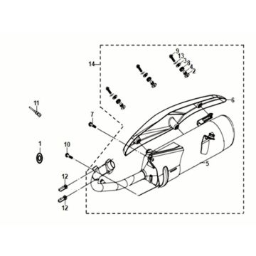 Sym Fiddle IV 50 E5 Żółty Sym Fiddle IV 50 E5 Żółty