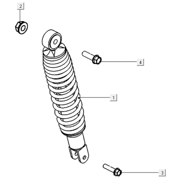 Amortyzator tylny Kymco E-Vitality