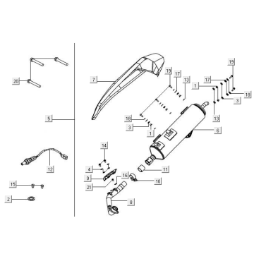 Wydech Kymco New Downtown 350I ABS