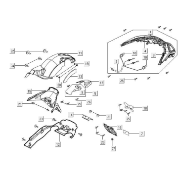 Lampa tylna Kymco New Downtown 350I ABS