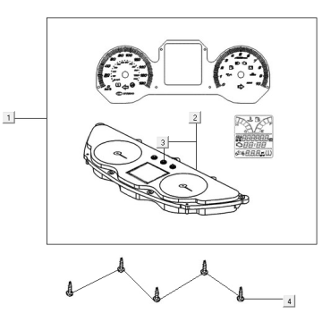 Prędkościomierz Kymco New Downtown 350I ABS