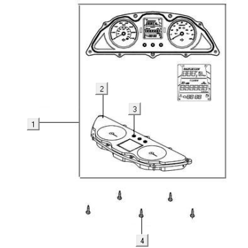 Drogomierz Kymco New Downtown 125I ABS