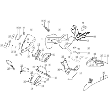 Części układu kierowniczego Kymco Xciting 500R EVO