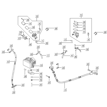 Układ hamulcowy Kymco New Downtown 125I ABS