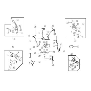 Pompa hamulcowa Kymco People S150i E4