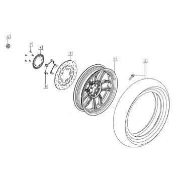 Koło tylne Kymco People S150i E4