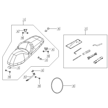 Siodełko Kymco New Downtown 125I ABS