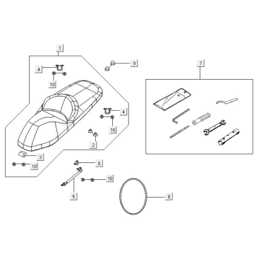 Siodło Kymco New Downtown 350I ABS