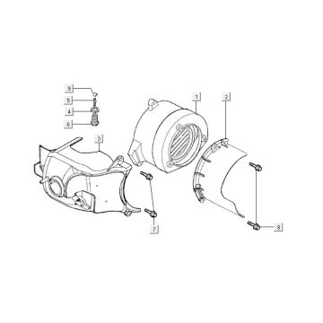 Osłona wentylatora Kymco MXU 50