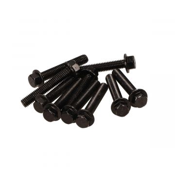 Śruby kołnierzowe/śruby skrzyni korbowej SW 8 M6x35mm długość czarny (10 sztuk)