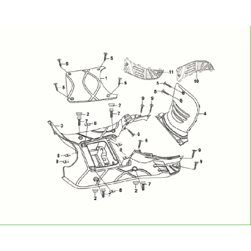 Treepklank - Pokrywa baterii Sym Fiddle ll Euro 5