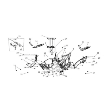 Floor panel Sym Joymax Z 125 E4