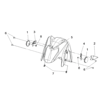 FR. fender Sym Joymax Z 125 E4 GRAY (GY-010-UL)