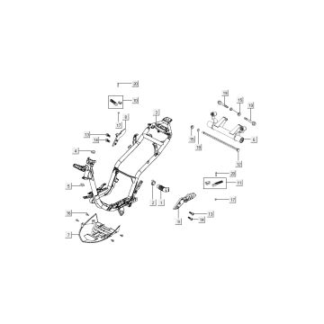 akcesoria ramki Kymco Super8 4-suwowy z 2009 Matte black akcesoria ramki Kymco Super8 4-suwowy z 2009 Matte black
